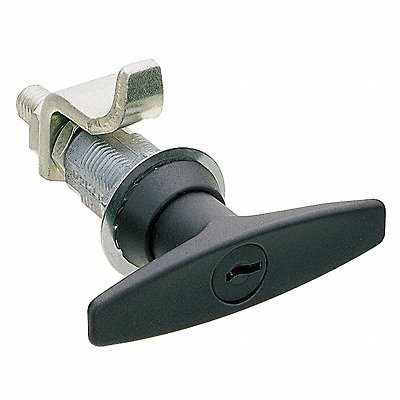 Compression Latch Keyed Blk Powder Coat MPN:4RRC4