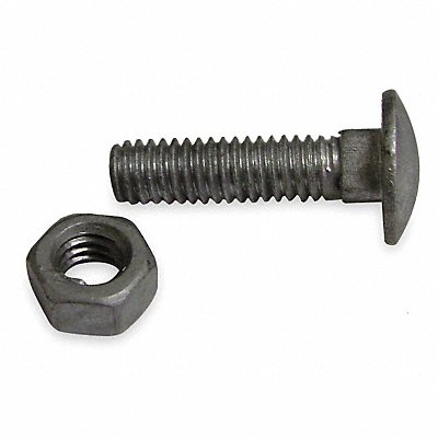 Carriage Bolts Steel 5/16 In Dia PK20 MPN:4LVJ9