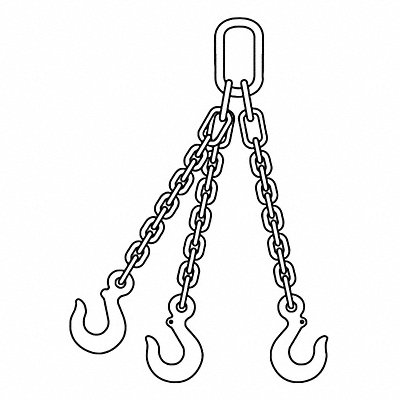 Chain Sling 5 ft L TOS Sling Type MPN:200000969