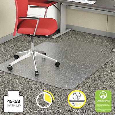 Chair Mat Traditional Lip 45 x 53 In. MPN:29PL63