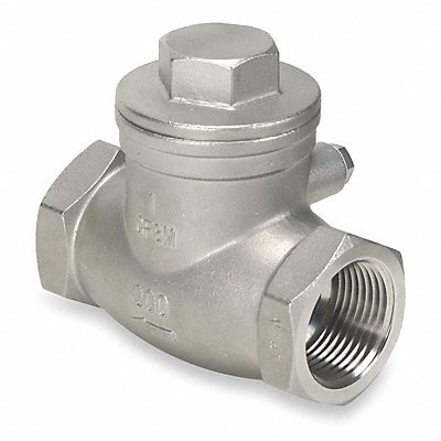 Swing Check Valve 316 SS 1-1/4 FNPT MPN:4VMU3