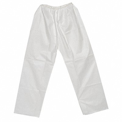 Disposable Pants 2XL White Elastic Waist MPN:PANT-KG-2XL