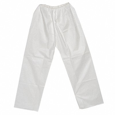 Disposable Pants 4XL White Elastic Waist MPN:PANT-KG-4XL