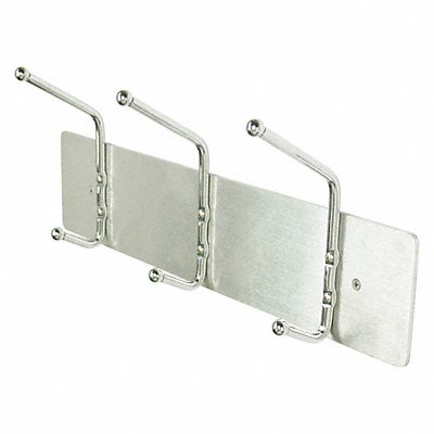 Coat Rack Silver 3-3/4 in D 18 in W MPN:45NG71