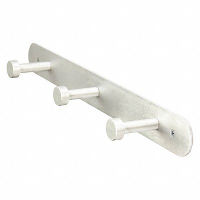 Coat Rack Silver 2-3/4 in D 18 in W MPN:45NG75