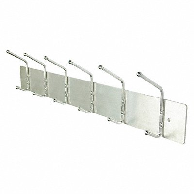 Coat Rack Silver 3-3/4 D 36 W MPN:45NG76