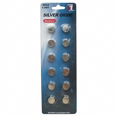 Button Battery Silver 1.5VDC 76 PK12 MPN:34F932