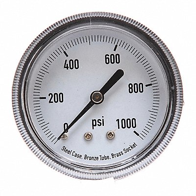 D1379 Panel Mount Pressure Gauge U Clamp 2-1/2 MPN:4CFA5