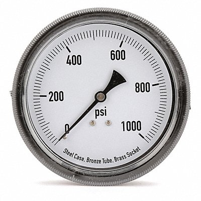 D1381 Panel Mount Pressure Gauge U Clamp 3-1/2 MPN:4CFC1