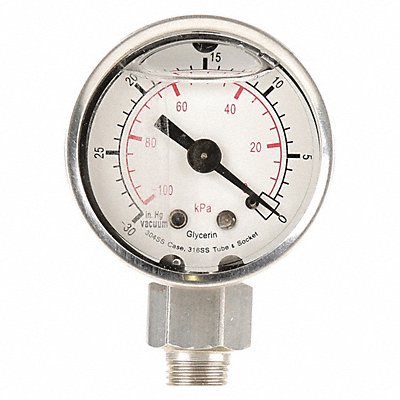 D1355 Pressure Gauge Liquid Filled 1-1/2 In MPN:4CFE3