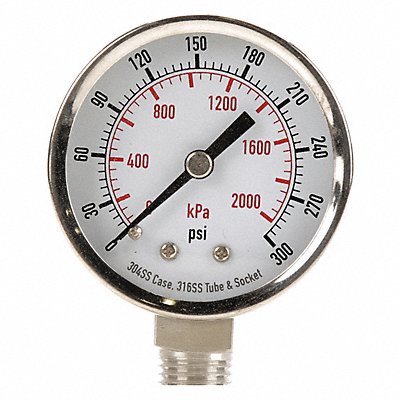 D1359 Pressure Gauge Liquid Filled 2 In MPN:4CFF7