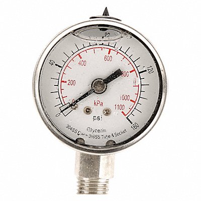 D1359 Pressure Gauge Liquid Filled 2 In MPN:4CFF9