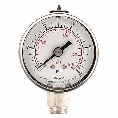 D1359 Pressure Gauge Liquid Filled 2 In MPN:4CFG1