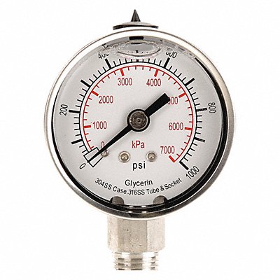 D1359 Pressure Gauge Liquid Filled 2 In MPN:4CFG5