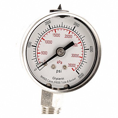 D1359 Pressure Gauge Liquid Filled 2 In MPN:4CFG8