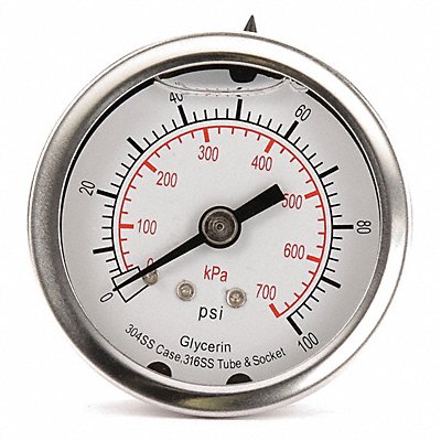 D1361 Pressure Gauge Liquid Filled 2 In MPN:4CFP1