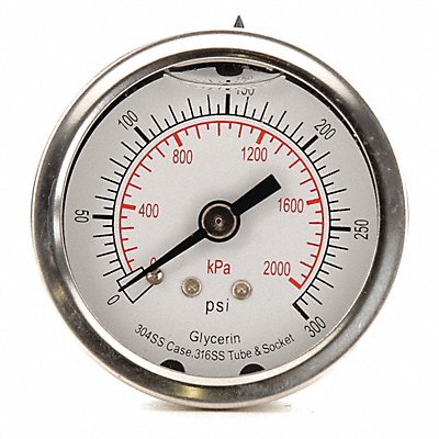 D1361 Pressure Gauge Liquid Filled 2 In MPN:4CFP4