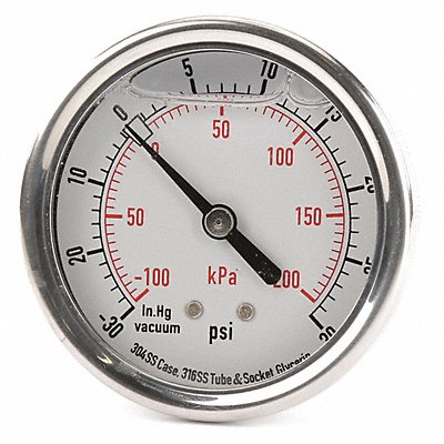 D1365 Compound Gauge Liquid Filled 2-1/2 In MPN:4CFR3