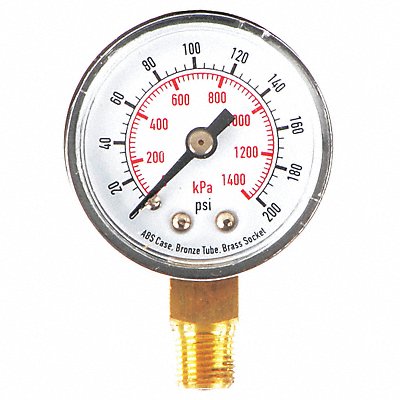 D1334 Pressure Gauge Test 1-1/2 In MPN:4FLR4