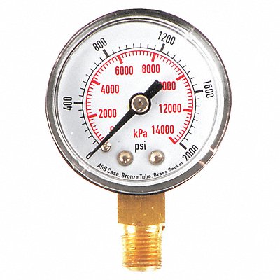 D1334 Pressure Gauge Test 1-1/2 In MPN:4FLR9