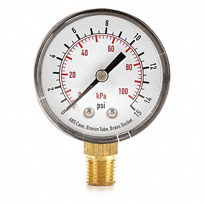 D1338 Pressure Gauge Test 2 In MPN:4FLT7