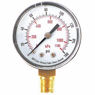 D1338 Pressure Gauge Test 2 In MPN:4FLU2