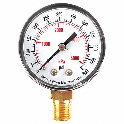 D1338 Pressure Gauge Test 2 In MPN:4FLU6