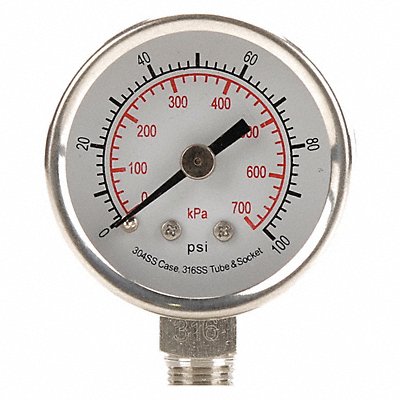 D1353 Pressure Gauge Test 1-1/2 In MPN:4FMJ2