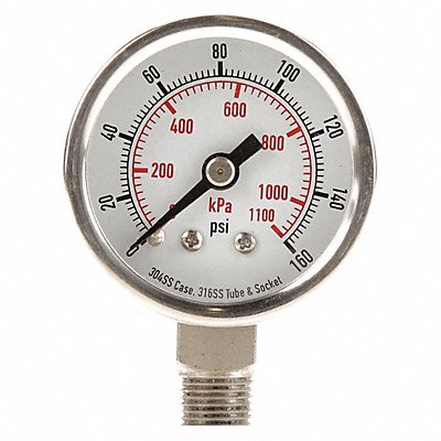 D1353 Pressure Gauge Test 1-1/2 In MPN:4FMJ3