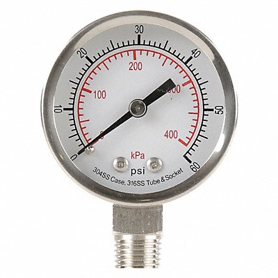 D1357 Pressure Gauge Test 2 In MPN:4FMK6