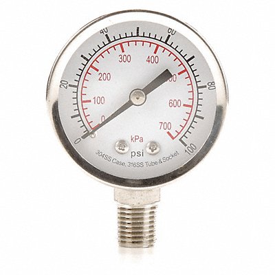 D1357 Pressure Gauge Test 2 In MPN:4FMK7