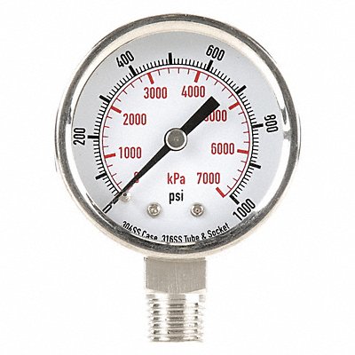 D1357 Pressure Gauge Test 2 In MPN:4FML4