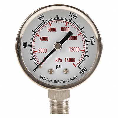 D1357 Pressure Gauge Test 2 In MPN:4FML5