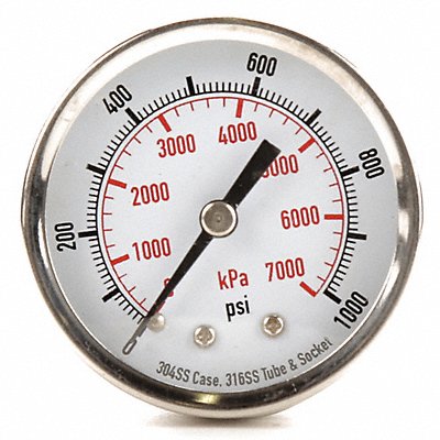 D1358 Pressure Gauge Test 2 In MPN:4FMV6