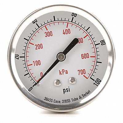 D1363 Pressure Gauge Test 2-1/2 In MPN:4FMW5