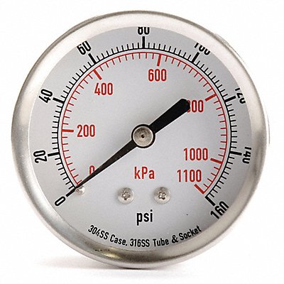 D1363 Pressure Gauge Test 2-1/2 In MPN:4FMW6