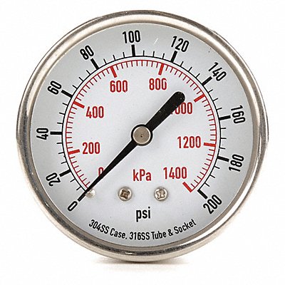 D1363 Pressure Gauge Test 2-1/2 In MPN:4FMW7