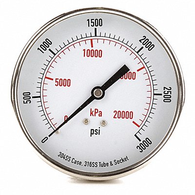 D1367 Pressure Gauge Test 3-1/2 In MPN:4FMY9