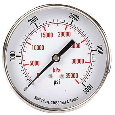 D1367 Pressure Gauge Test 3-1/2 In MPN:4FMZ1