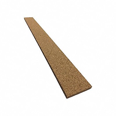 Cork Strip L 36 in Plain Backing MPN:strip-qc3.5x36x1/2-p4