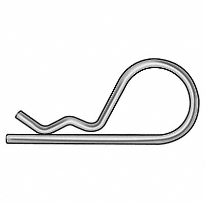 Cotter Pin Hairpin 3/32 Dx1-5/8 L PK25 MPN:2UJL8