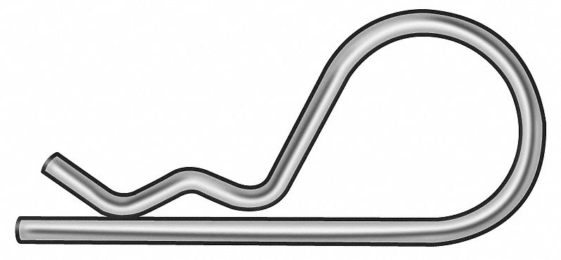 Cotter Pin Hairpin 1/16 Dx1-1/8 L PK100 MPN:WWG-BP-2103