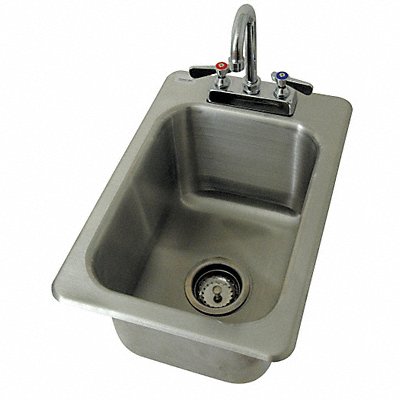 Sink w Faucet Rect 10 x14 x10 MPN:DI-1-10