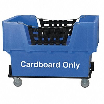 Cube Truck LLDPE Blue 23.0 cu ft. MPN:N1017261-BLUE-CARDBOARD