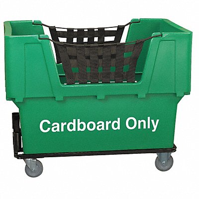 Cube Truck LLDPE Green 23.0 cu ft. MPN:N1017261-GREEN-CARDBOARD