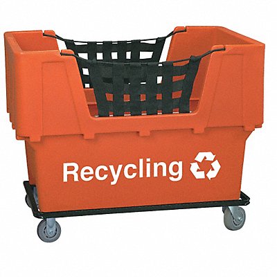 Cube Truck LLDPE Orange 23.0 cu ft. MPN:N1017261-ORANGE-RECYCLE