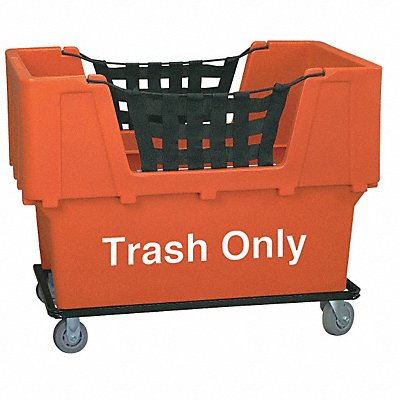 Cube Truck LLDPE Orange 23.0 cu ft. MPN:N1017261-ORANGE-TRASH