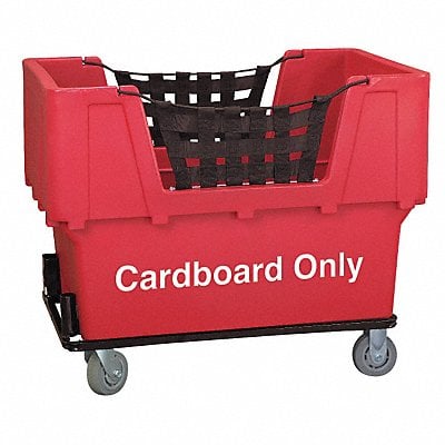 Cube Truck LLDPE Red 23.0 cu ft. MPN:N1017261-RED-CARDBOARD