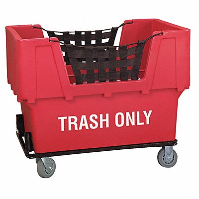 Cube Truck LLDPE Red 23.0 cu ft. MPN:N1017261-RED-TRASH