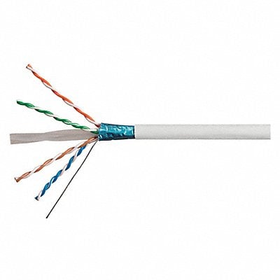 Data Cable Cat 6A 23 AWG 1000ft White MPN:18593